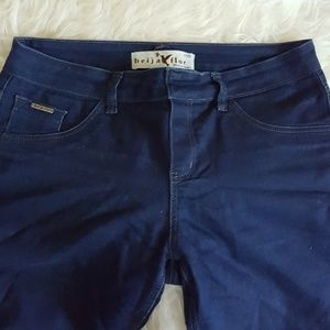 Beija Flor dark wash jeans, never worn, size 8.